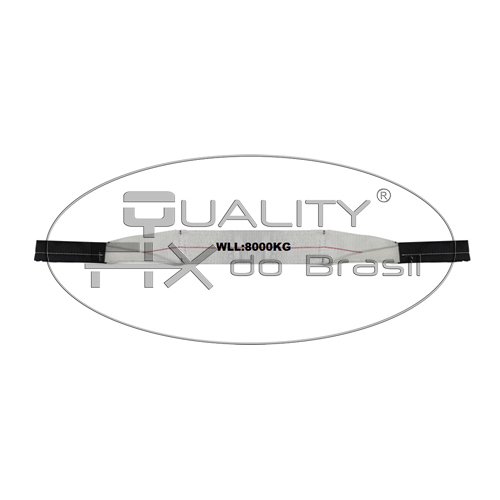 Cinta de Elevação Sling Quadruplo Branco 100mm - Bax Company