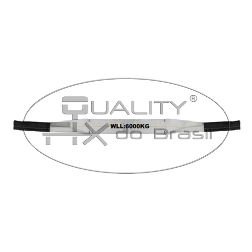 Cinta de Elevação Sling Quadruplo Branco 80mm - Bax Company
