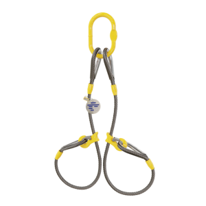 Linga de Cabo de Aço 2 Pernas com Ganchos Corrediços - Bax Company