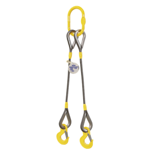 Linga de Cabo de Aço 2 Pernas com Ganchos nas Extremidades - Bax Company