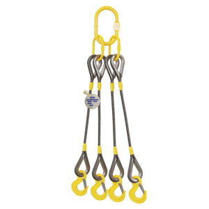 Linga de Cabo de Aço 4 Pernas com Ganchos nas Extremidades - Bax Company