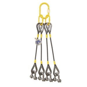 Linga de Cabo de Aço Pernas com Manilhas nas Extremidades - Bax Company