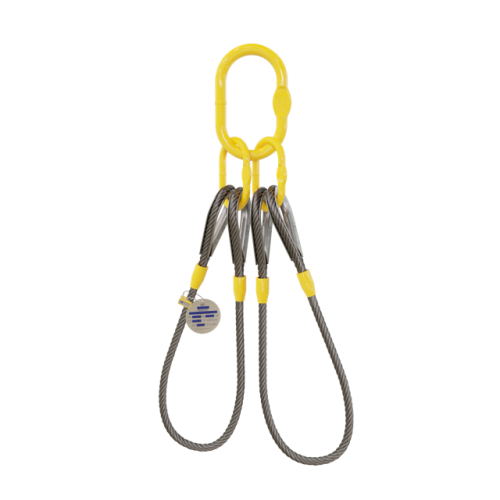 Lingas de Cabo de Aço com Anel de Sustentação e Presilhas - Bax Company