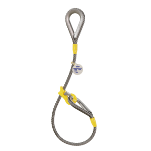 Lingas de Cabo de Aço com Gancho Corrediço e Presilhas - Bax Company