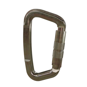 Mosquetão Tipo D Assimétrico Trava Dupla - Bax Company