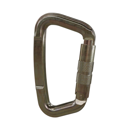 Mosquetão de Aço Tipo D Assimétrico - Quality Fix