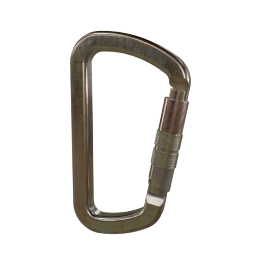 Mosquetão Tipo D com Trava Dupla Automática - Bax Company